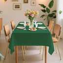 10 Pack Premium Disposable Plastic Tablecloth 54" X 108" Rectangle Table Cover for Birthdays Weddings Christmas Anniversary Buffet Table (Green)