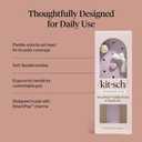 KitschPop Paddle Hairbrush for Women Flexible Bristles Paddle Brush for Less Breakage, Scalp-Stimulating Detangler Hair Brush for Wet & Dry Hair, Customizable with KitschPop Charms - Soft Violet