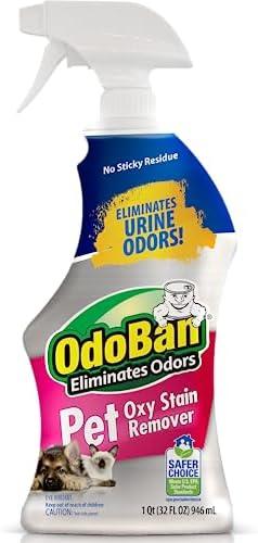 OdoBan Pet Solutions Oxy Stain Remover, Pet Stain Eliminator, 32 Ounce Spray