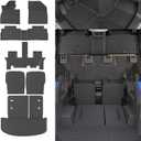 Rongtaod Floor Mats Compatible with 2020-2025 Kia Telluride 7 Seats Trunk Liner Cargo Liner Back Seat Cover Kick Mat 2024 Telluride Accessories (Floor Mats+Trunk Mat+2nd&3rd Row Backrest Mat)