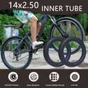 14x2.50 Heavy Duty Replacement Inner Tubes, 14 Inch Replacement Tire, for 14 inch Electric Bike Inner Tubes [Thickened] [45Angled Valve Stem] (2 Pack)