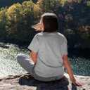 Women's Short Sleeve Workout Tops Moisture Wicking Cooling Shirts UV Protection Quick Dry Athletic Activewear (Medium, Grey)