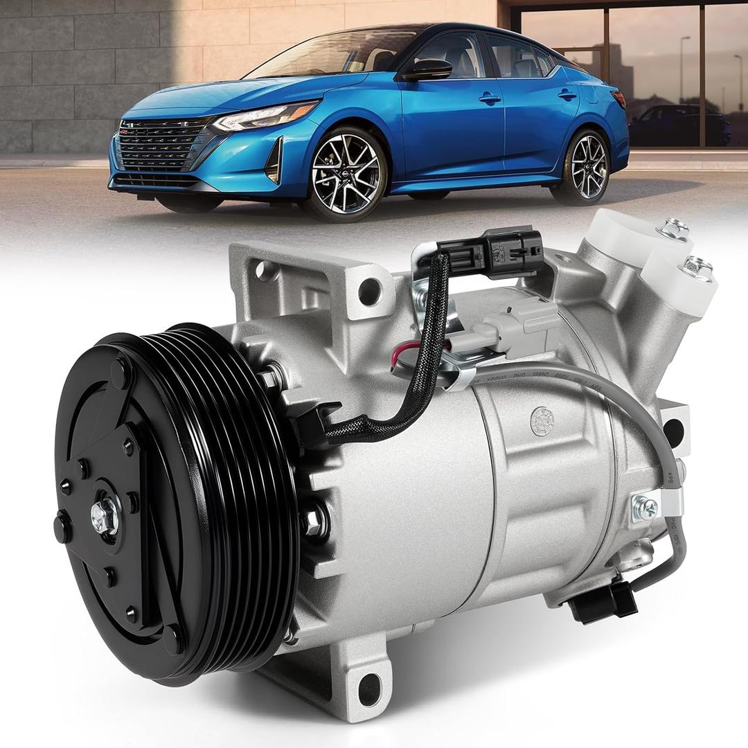 Air Conditioner AC Compressor w/Clutch Fit for Nissan Rogue 2022-2023 1.5L, Rogue Sport 2017-2022, Sentra 2020-2022, Infiniti QX50 2019-2022 2.0L - Replace 198585 CO11757C 926004BA1A