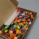 50 Sets Thanksgiving Gifts Bulk Include 4-in-1 Pen Multicolor Pen Cute Autumn Pumpkin Maple Greeting Card Thanksgiving Party Favor Fall Gifts for Reward Employee Coworker