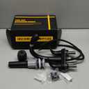 Ultimate Unicorn Matte Black Bathroom Sink Faucet - 4 Inch Centerset Pull Down Vanity Faucets 3 Hole with Pop Up Drain - Two Handle Modern Washbasin Tap Set with Pull Out Sprayer for Rv Restroom