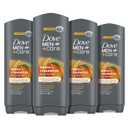 Dove Men+Care Body Wash Rejuvenating Mango + Cedarwood 4 Count for Men with 24-Hour Nourishing Micromoisture Technology 18 oz