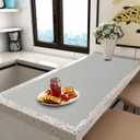 Extra Large Silicone Mat,Silicone Mats for Kitchen Counter Island Dinner Table Countertop Protector Heat Resistant Mat (120 x 48, Grey)