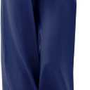JZC Women's Palazzo Lounge Pants Casual Wide Leg Pants High Waist Flowy Toursers with Pockets (Blue, L)