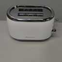 MELLERHOME Retro Toaster 2 Slice, 7 Browning Levels, 3 Functions (Reheat, Defrost, Cancel), Removable Crumb Tray, Under Base Cord Storage, White Toaster Kitchen Appliances