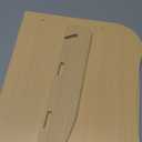 Guinea Pig HideoutNatural Wood Removable Guinea Pig Bed, Small Animal Habitat with Hanging Hammock/Staircase/Cushion, Suitable for Small Animals to Hide, Rest, Play