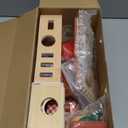 Lehoo Castle Wooden Play Food Sets, Play Hamburger Counter Shop, Toy Food for Toddlers, Play Food Sets for Kids Kitchen, Fake Food Pretend Play for Toddlers 3-5