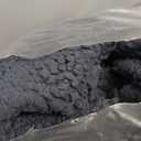 PetAmi Waterproof Dog Blanket for Queen Bed Large XL Dog Throw for Couch Cover Leakproof Furniture Protection, Sherpa Fleece, Reversible Soft Washable 90x90 Navy Gray