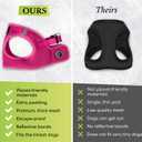 EcoBark Small Dog Harness - Luxury Soft Step in Reflective Ultra Padded Mesh Dog Harnesses for Toy Breed Dogs - Comfortable & Secure Body Halter Pet Vest (Small, Watermelon)