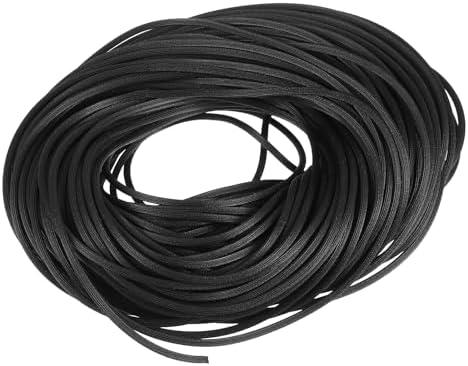 uxcell Screen Spline, 0.09"x100FT Round Window Screen Repair Retainer Spline for Door Window Screens Replacement, Black