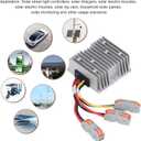 20A 300W MPPT Solar Charge Controller, High Efficiency Synchronous Rectifier, 24/7 Load Output, IP67 Protection for Solar Street Lights & Panels