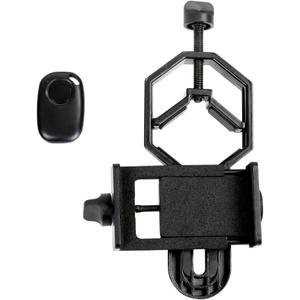 Celestron  Smartphone Adapter and Bluetooth Remote for Telescope, Binoculars & Spotting Scopes  Capture Images & Video Through Your Optics  Simple, Durable, Metal Body - Compact and Travel-friendly