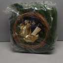 Christmas Wreath with Lights, 24 Inch Christmas Wreaths for Front Door with Christmas Ball Ornaments, Lifelike Pine Cones Berries & Bow, Christmas Door Wreath for Indoor Outdoor Wall Decor