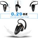 Kendir Bluetooth Headset, V5.0 Ultralight Wireless Headphone Cell Phone Earpiece with Mic Headsetcase, Volume Control, Handsfree Earbud, Compatible with Android/iPhone/Smartphones/Laptop