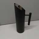 3 Pack 53oz/1.5l Stainless Steel Water Pitcher Modern Metal Pitcher with Ice Guard Black Carafe Drink with Handle or Iced Hot Drink Tea Juice Coffee Beer