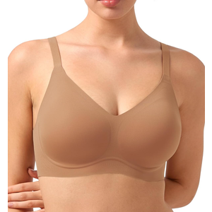 HSIA Wireless Tshirt Bras for Women Push Up Seamless Full Coverage Bralette No Wire Everyday Comfort Bra Size M
