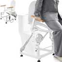 Lift Toilet Seat for Elderly with Wooden Armrests, FS/HS Eligible Electric Sit to Stand Lift for Elderly and Disabled, Toilet Seat Lift Supports Up to 440lbs