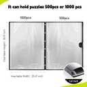 ALL4JIG 20.87"*28.15" Puzzle Binder Space-Saving Storage Folder for 5001000 Piece Puzzle Collection, Holds 20 Puzzles, HD Film Pockets, Birthday Gift for Mom & Grandma