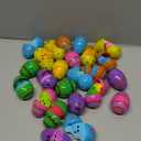 24 Pcs PreFilled Easter Eggs with Plush Bunny Toys Animals Keychain Decoration Stuffed Toy Great for Kids Boys Girls Toddler Easter Basket Stuffers Egg Fillers