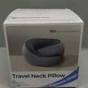 Purroch Advanced Memory Foam Neck Travel Pillow, Neck Pillow Airplane with Eye Mask & Ear Plugs, Designed for The Comfort of Travel & Office, Travel Pillow for Plane, Car, Home, Work, Grey