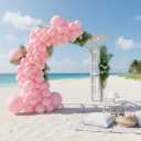 2 x Balloon Garland Arch Kit  146 Pcs Light Pink Balloons for Baby Shower, Birthday, Gender Reveal, Wedding Party  DIY Kit by Vellax