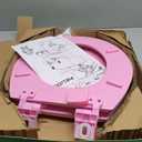 Toilet Seat, Slow Close, Soft Touch, Ultra-Smooth Matte Finish (No Orange-Peel Texture), Premium Moulded Wood, Quick Release, PIKLiDS (Pink, Round)