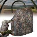 Hunting Chair Blind, 1 Man One-Way See Through Ground Blind, Portable 1 Person Camouflage Chair Tent with Carrying Bag