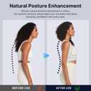 Fit Geno Posture Corrector for Women & Men: Adjustable Lightweight Upper Back Brace for Neck Shoulder & Upper Back Pain Relief - Improve Posture Correct Hunchback Slouching Invisible Under Clothes (M/L Under Bust 35" - 47")