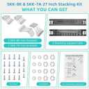 Upgraded SKK-8K Fit for Sam.sung Stacking Kit 27 Inch Wide Front Load Washer and Dryer, Replacement Parts SKK-7A SK-5A SK-5AXAA BY AMI PARTS