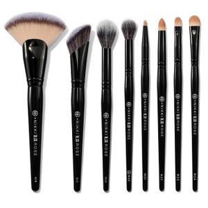BK BEAUTY Nikki La Rose Pro Artist Brush Set Vol. 2 (8PC) Celebrity MUA Designed Makeup Brushes for Contour, Coverage, Powder, Blush & Eye Detailing | Vegan, Cruelty-Free, Ultra-Soft Bristles