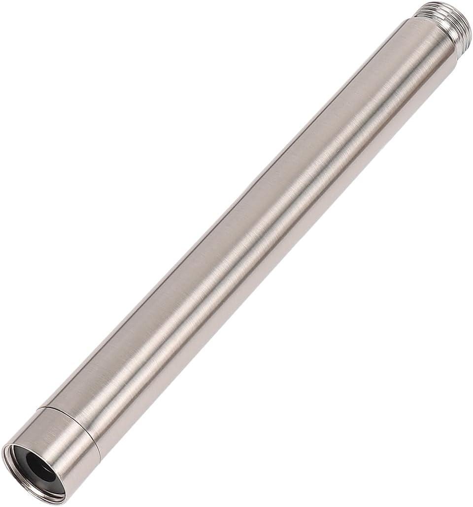 HarJue Shower Head Extension Arm, Shower Extender Water Outlet- Lowers Existing, Shower Pipe Extension for Bathroom, Made of Solid Metal Stainless Steel(8 Inch, Brushed Nickel)