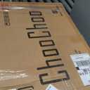 ChooChoo End Side Table, Modern End Table with Storage Shelf, X-Design Side Table Living Room (Black)