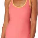 Speedo Women's Swimsuit One Piece Contrast Binding High Cut (4)
