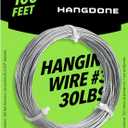Picture Hanging Wire #3  30lbs Capacity  100ft  18 Gauge Non-Coated Steel | Flexible & Strong | for Frames, Mirrors & Wall Dcor
