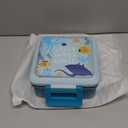 Bento Lunch Box for Kids with 8oz Soup Thermo,Leak-Proof Lunch Containers with 5 Compartment,Thermo Food Jar Food Containers for School (Blue-Octopus)