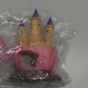 Fish Tank Decorations Pink Castle Aquarium Decorations Resin Fish Cave Hideouts Large Aquarium Decor,Vintage Castle Fish Tank Accessories for Betta Fish Freshwater and Saltwater Fishtanks, Medium