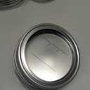 Dalzom 48Pcs Canning Lids with Rings Wide Mouth, Premium Mason Jar Lids with Bands/Rings for Ball, Kerr Jars - Food Grade Material, 100% Fit & Airtight for Wide Mouth Mason Jars