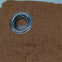 H.VERSAILTEX Linen Blackout Curtains Durable Thick Textured Linen Look 100% Blackout Patio Door Curtain Anti Rust Grommet Extra Wide Sliding Door Curtain Panel, W100 x L96 inch, Washed Spice