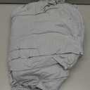 Bioweaves 100% Organic Cotton Twin/ Twin XL Duvet Cover Set, 2-Piece, 300 Thread Count Sateen Weave GOTS Certified Comforter Cover with Buttoned Closure and 1 Pillow Sham – Shore, 66x90 inches