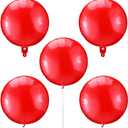 Kathfly 5 Pack Reusable Balloon Kit in Red Color with Removable Clip and Pole It Halloween Prop Balloon for Halloween Decoration