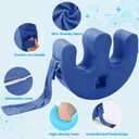 ROYALAY Bedridden Patient Turning Device for Elderly with Fixing Strap, Bedsore Pressure Relief Pillow, Bed Ridden Patient Supplies, Blue