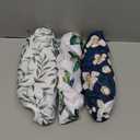 Babygoal Baby & Toddler Girl and Boy Swim Diapers, Reusable Adjustable Washable One Size Fits 6M-3T Gifts and Swimming Lessons 3 Pack 3ZSD10 (Large, Leaves & Pear Blossoms)