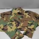 Camo Jacket for Women Cropped Denim Bomber Jacket Army Fatigue Camouflage Jacket Coat (Large)