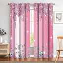 Pink Shiny Diamond Curtains Gorgeous Sparkling Drips Blackout Print Curtains Room Darkening Suitable for Girl Princess Bedrooms Living Rooms Decoration 2 Panels 42x84inch(No Sequins No Sequins)