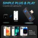 Wireless Lavalier Microphone for iPhone/iPad with Lightning Mini Lapel Mic Wireless, 48KHz/24Bit, 150ft Range, Noise Cancellation, 70H Battery for Video Recording and Streaming