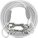 Petest Reflective Tie Out Cable with Crimp Cover for Large Dogs Up to 90 Pounds, 40 Feet